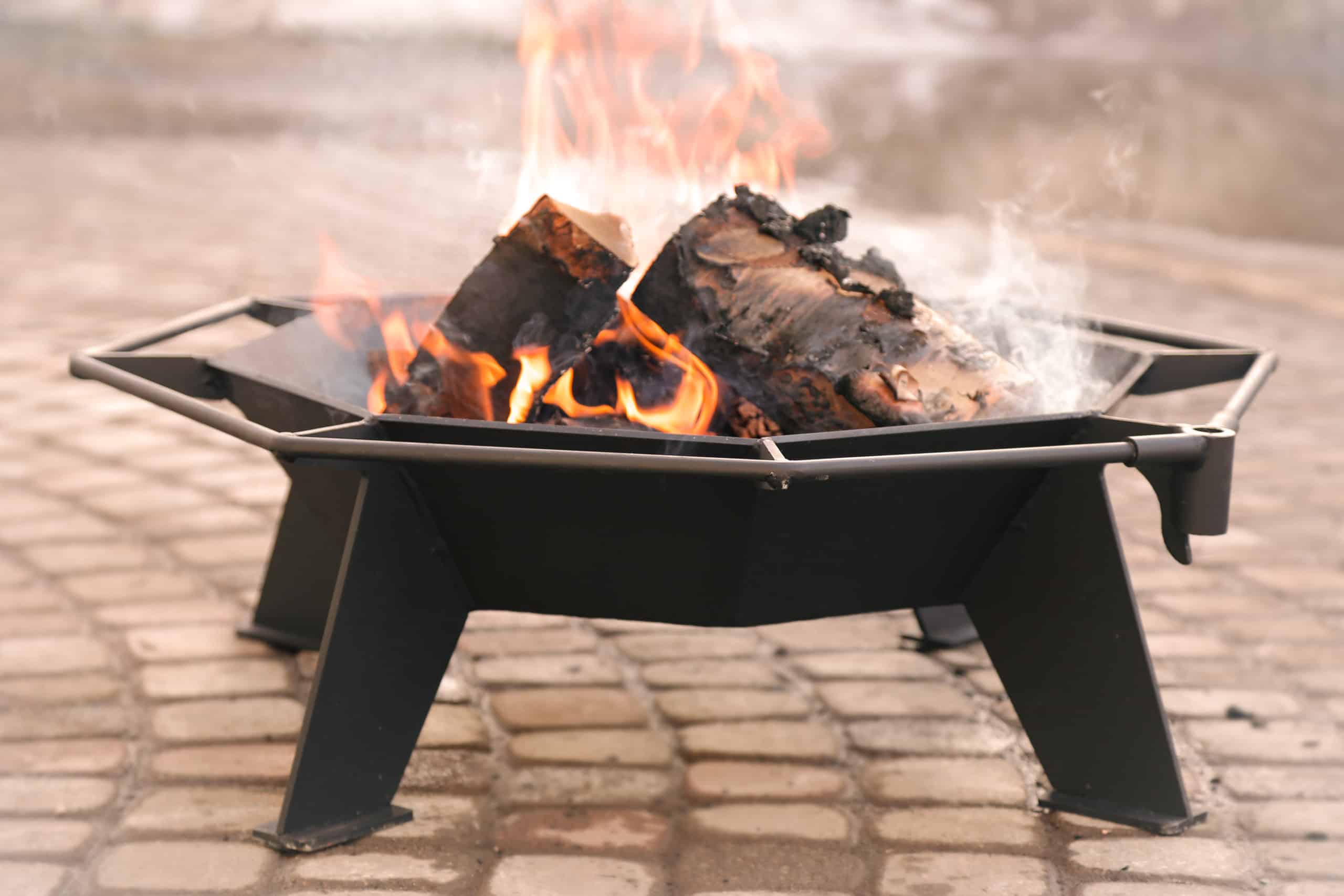 Iron embers octagonal cottager fire pit | safe home fireplace: strathroy & london ontario