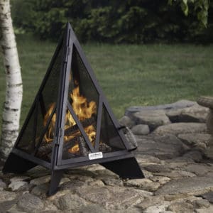 Iron embers pyramid fireplace | safe home fireplace: london & strathroy ontario