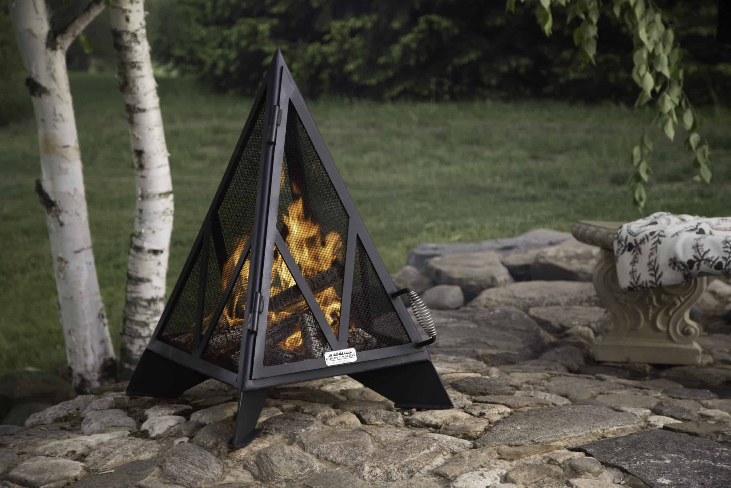 Iron Embers Pyramid Fireplace