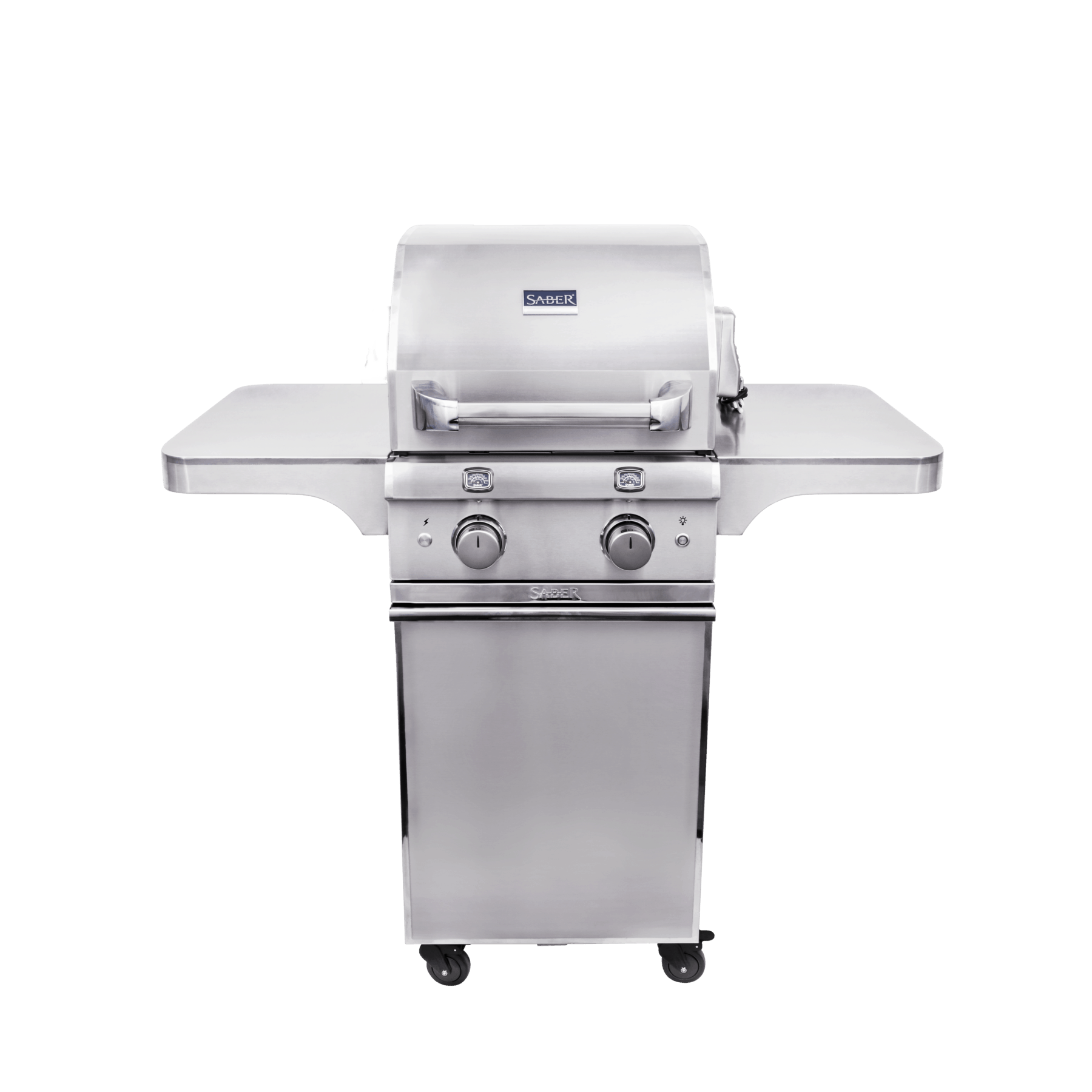 Saber Elite 2Burner Stainless Steel Gas Grill Safe Home Fireplace