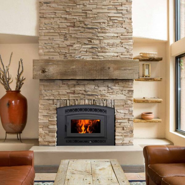 Pacific energy fp30 arch craftsman wood fireplace