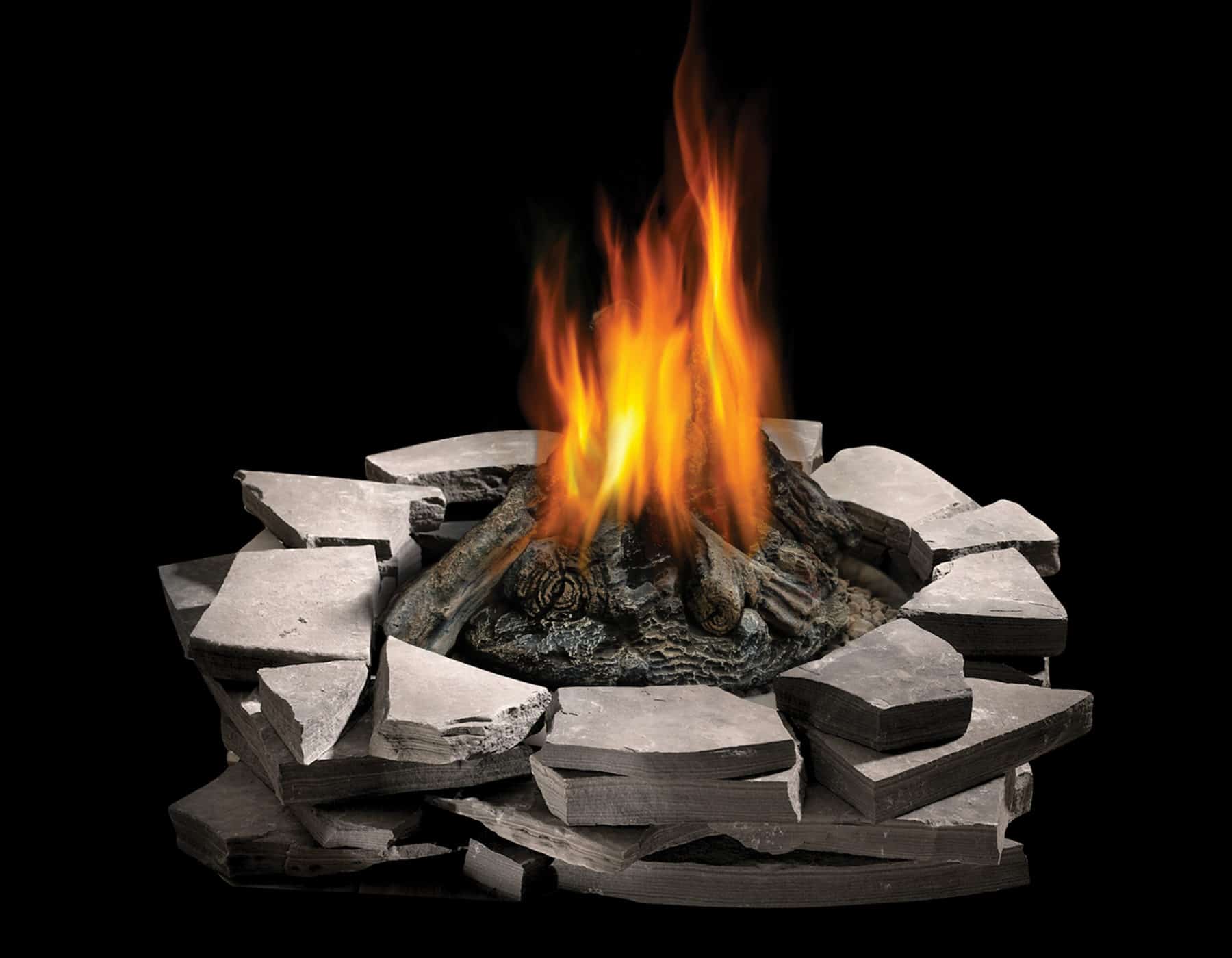 Napoleon Gas Patioflame With Logs Safe Home Fireplace