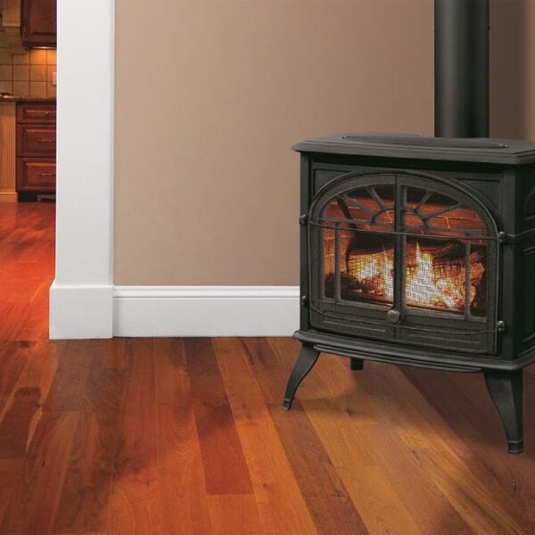 Enviro westport cast iron freestanding gas stove | safe home fireplace in london & strathroy ontario