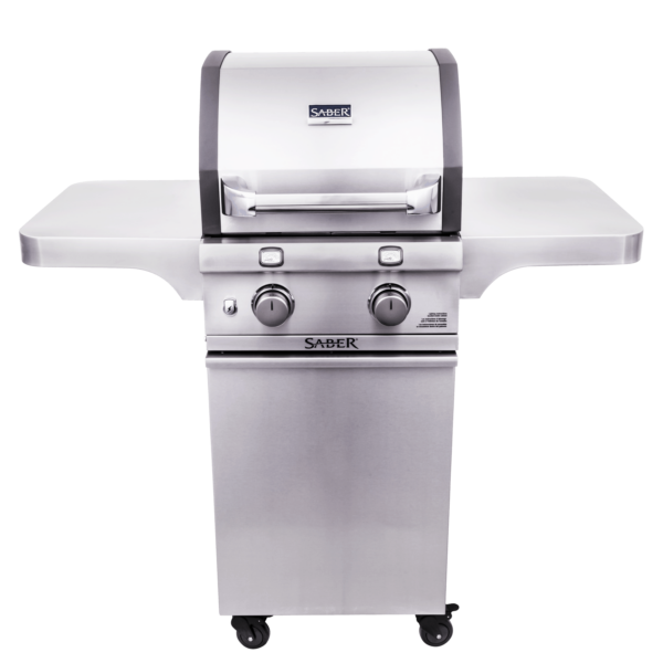 Saber 2-burner cast stainless gas grill