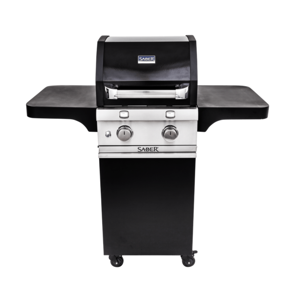 Saber 2-burner cast black gas grill