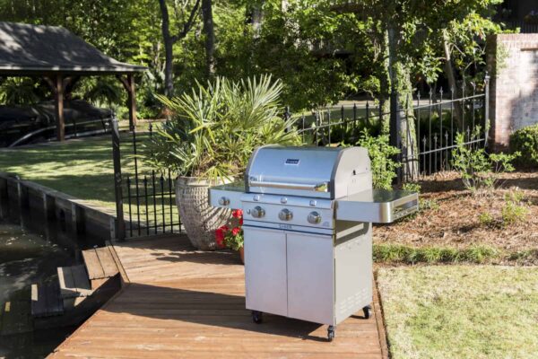 Saber 3-burner cast stainless gas grill