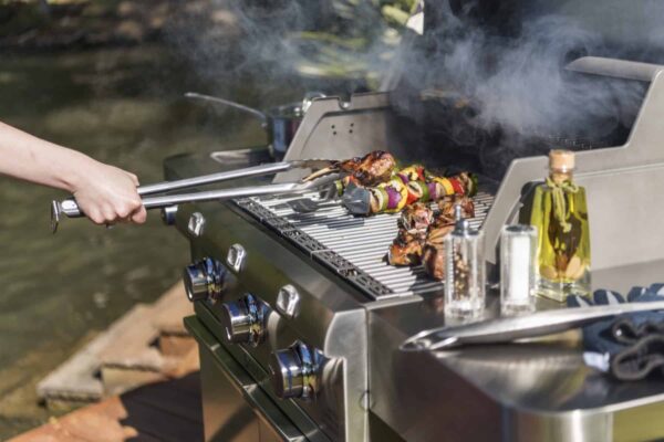 Saber 3-burner cast stainless gas grill