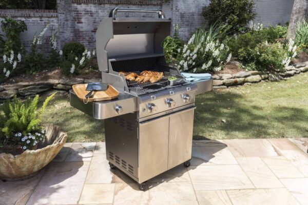 Saber 3-burner cast stainless gas grill