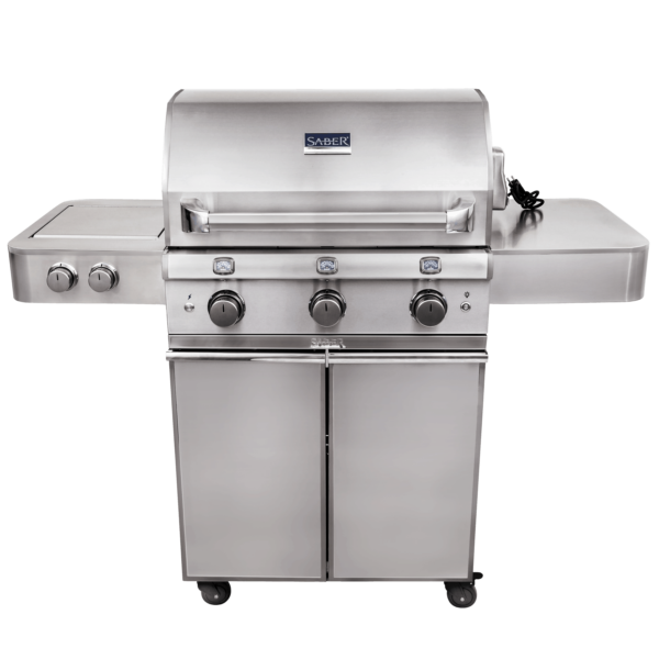 Saber elite 3-burner stainless steel gas grill