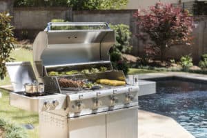 Saber 4-burner stainless steel gas grill