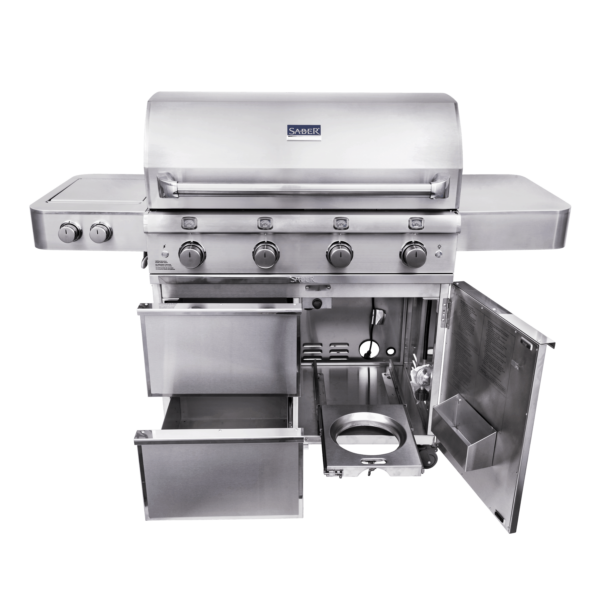 Saber elite 4-burner stainless steel gas grill