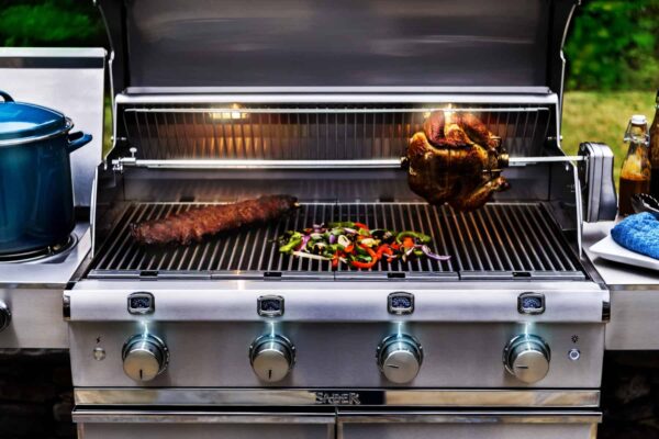 Saber elite 4-burner stainless steel gas grill