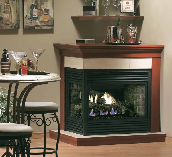 Marquis gemini corner gas fireplace