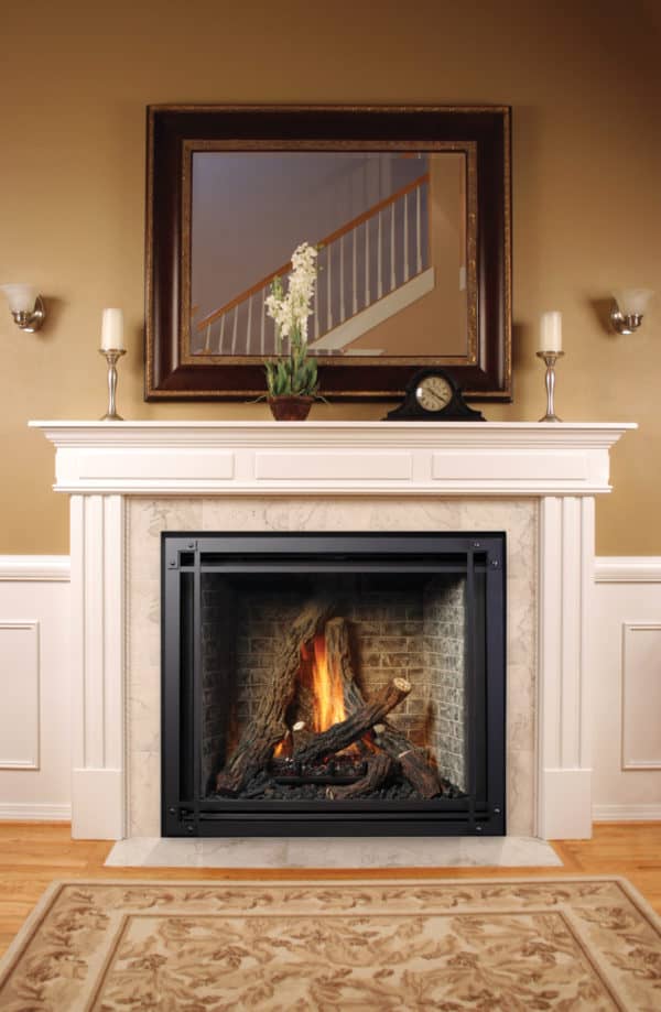 Marquis bentley 48 gas fireplace | this fireplace features an extra large viewing area and five different media options to choose from | safe home fireplace in london and strathroy ontario