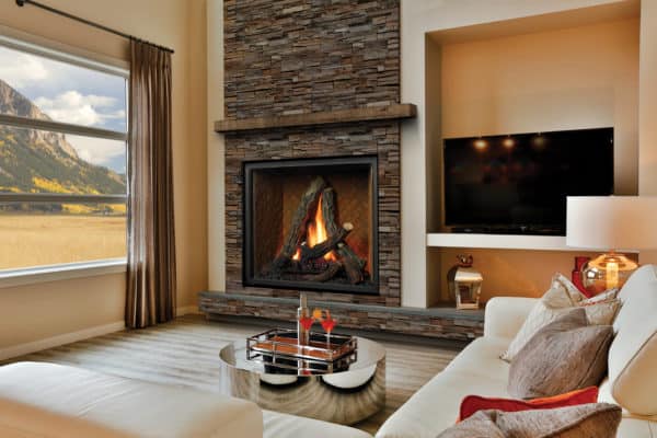 Marquis bentley 48 gas fireplace | this fireplace features an extra large viewing area and five different media options to choose from | safe home fireplace in london and strathroy ontario