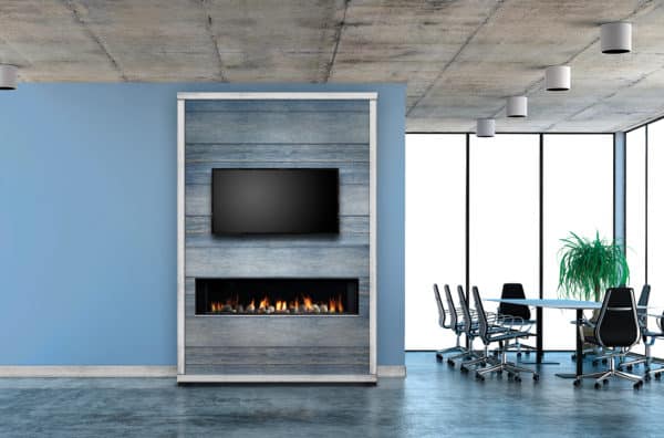 Marquis enclave 60 gas fireplace - a linear fireplace that can be installed as a single-sided, corner or bay peninsula style unit - safe home fireplace in london & strathroy ontario