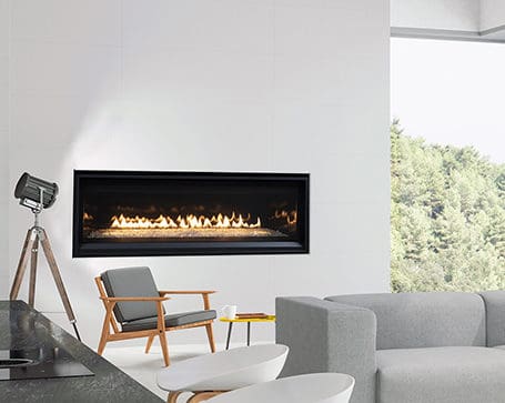 Astria Compass 55" DLX Linear Gas Fireplace | Safe Home Fireplace in London and Strathroy Ontario