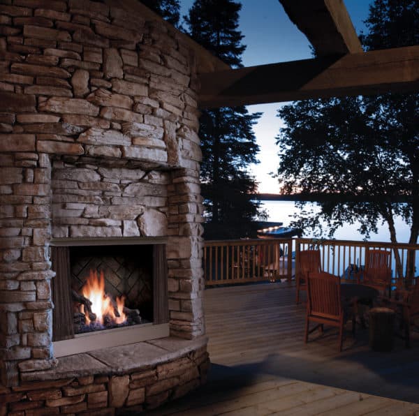 Marquis aurora outdoor gas fireplace | safe home fireplace: london & strathroy ontario