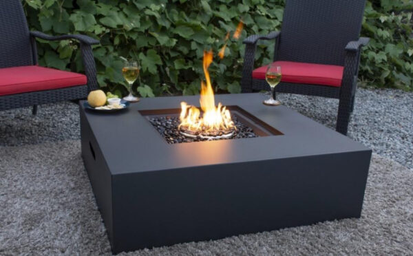 Carbon collection square fire table | safe home fireplace in london & strathroy ontario