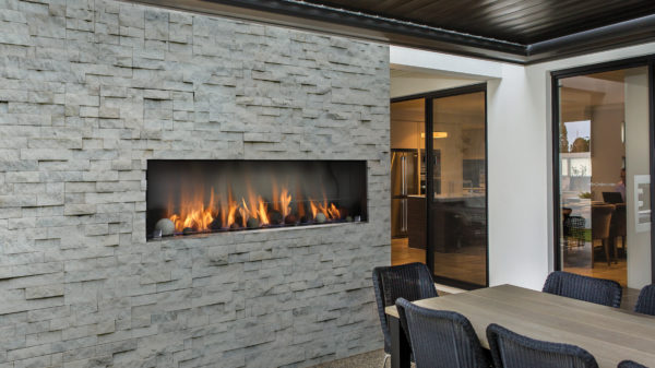 Barbara jean 48 outdoor linear gas fireplace | safe home fireplace in london & strathroy ontario