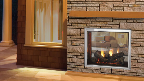Majestic fortress see through gas fireplace | safe home fireplace in london & strathroy ontario