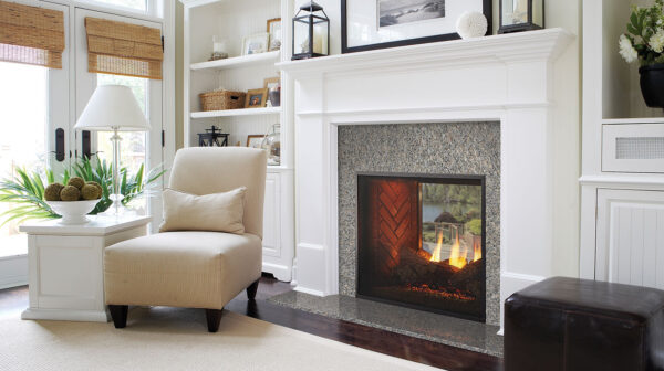 Majestic fortress see through gas fireplace | safe home fireplace in london & strathroy ontario