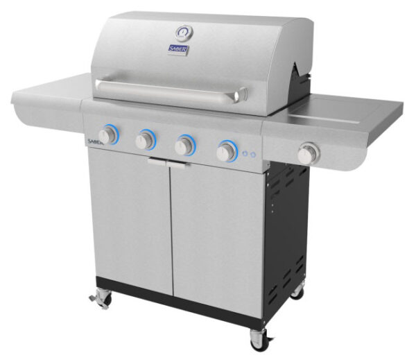 Saber select 4-burner gas grill | safe home fireplace in london & strathroy ontario