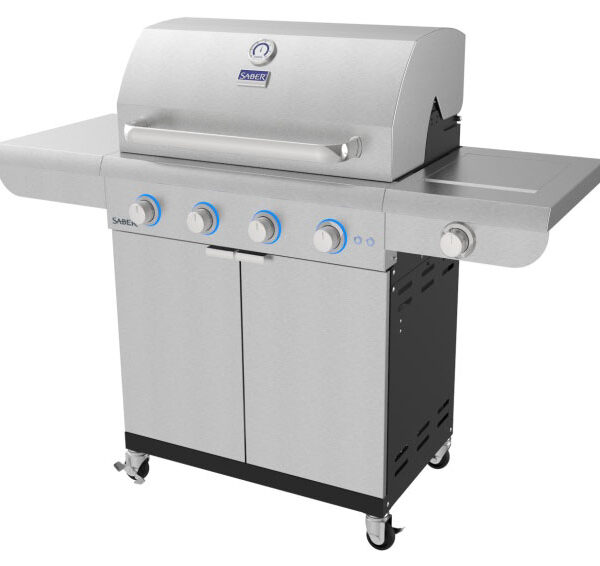 Saber select 4-burner gas grill | safe home fireplace in london & strathroy ontario