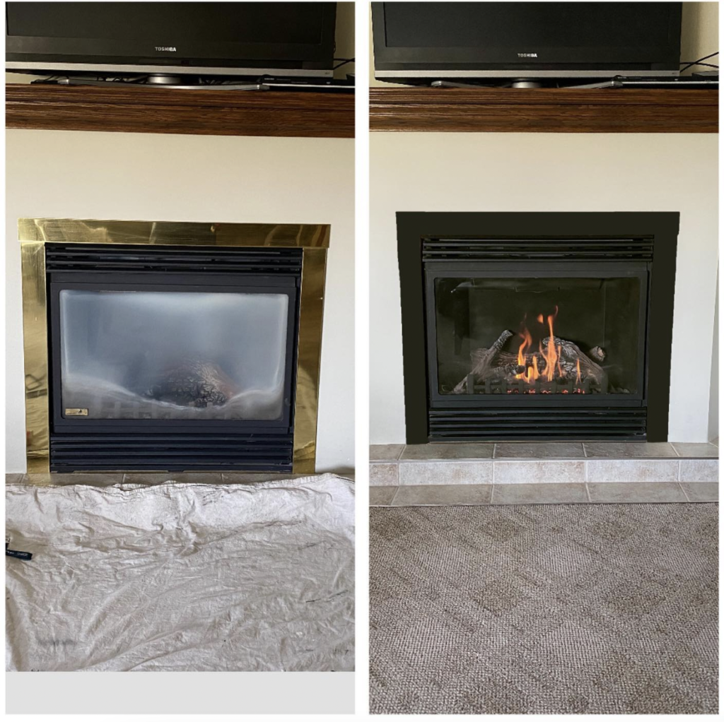 Excess soot turning gas fireplace logs black | safe home fireplace in london & strathroy ontario