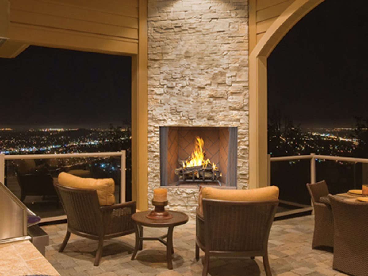 Astria Oracle 36 Outdoor Wood Fireplace | Safe Home Fireplace