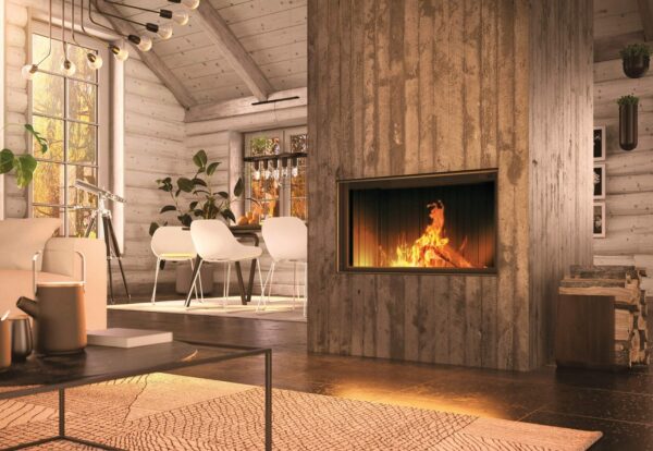 Spartherm varia m-100h wood burning fireplace | safe home fireplace in london & strathroy on