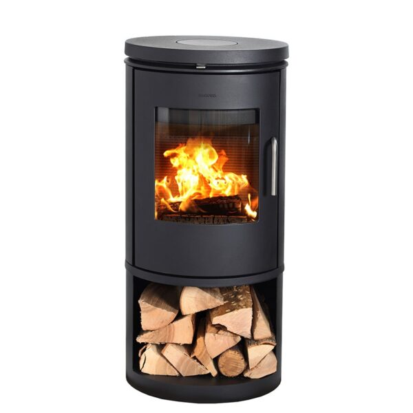 Morso 6143 wood stove with log storage | safe home fireplace in sarnia, strathroy & london on
