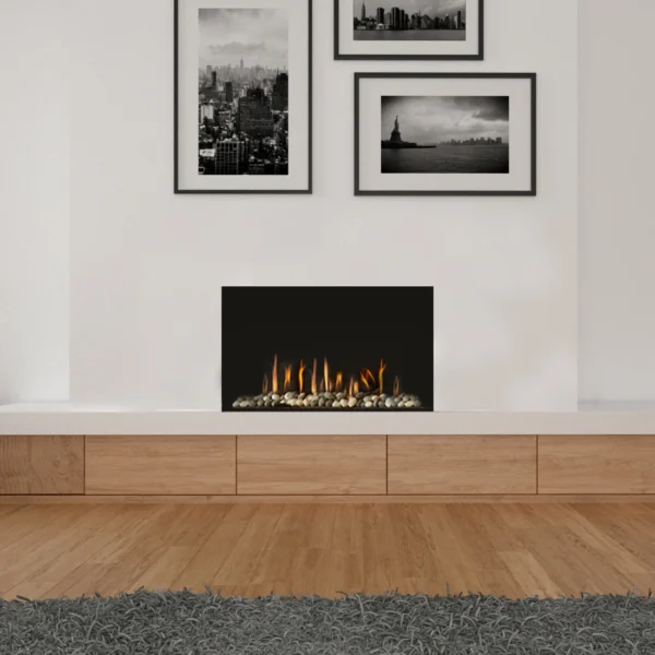 Front facing 75 image on safe home fireplace website