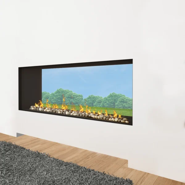 Indoor outdoor tunnel 150h image on safe home fireplace website