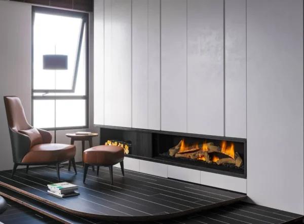 Wilderness front facing 60 image on safe home fireplace website