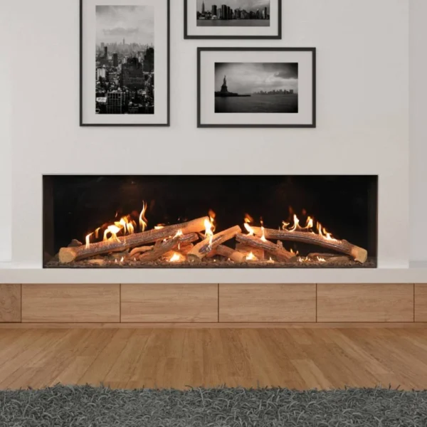 Wilderness front facing 77h image on safe home fireplace website