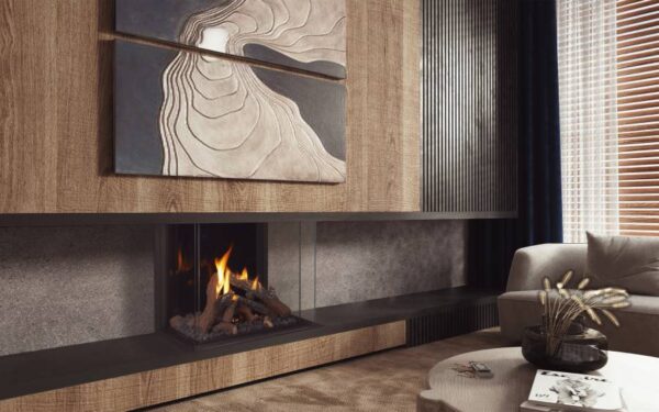 Wilderness three sided 25h image on safe home fireplace website