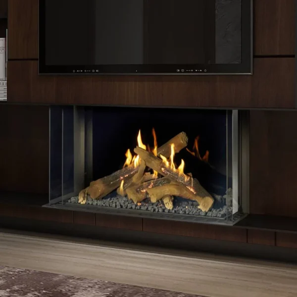 Wilderness three sided 44h image on safe home fireplace website