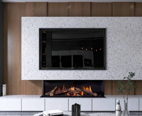 Wilderness three sided 60 image on safe home fireplace website