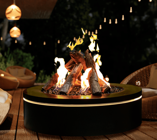 Urbana the halo round gas fire pit