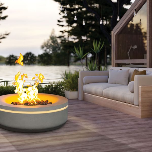 Halo 41 concrete gas fire pit