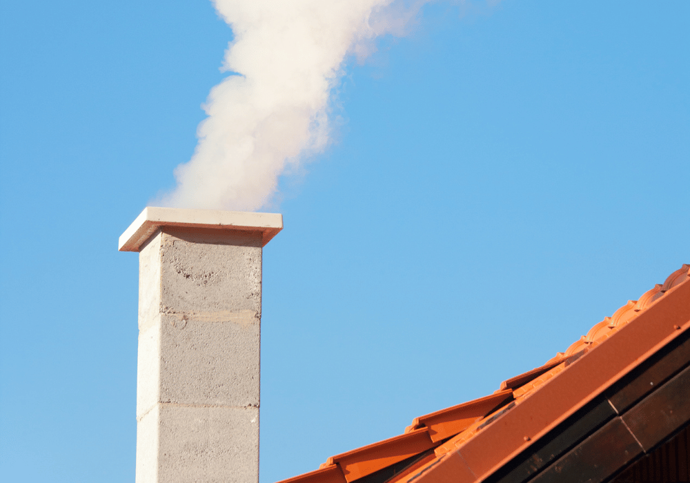 Heat escaping from chimney from wood burning fireplace gas fireplace inserts benefits